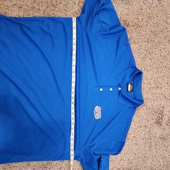 NWT Nike Golf Dri-Fit HERCULES SEALING PRODUCTS Blue Branded Employee Polo XXL - Picture 8 of 9